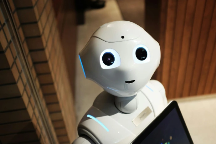 Schattig robotje voor de opleiding AI